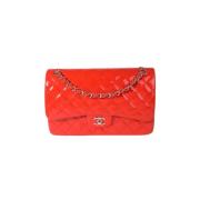 Pre-owned Leather chanel-bags Chanel Vintage , Red , Dames