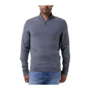 Merino Quarter Zip Sweater Grijs Calvin Klein , Gray , Heren