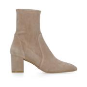 Beige Suède Leren Dameslaarzen Stuart Weitzman , Beige , Dames