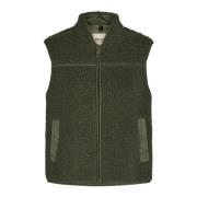 Teddy Vest Forest Night MOS Mosh , Green , Dames