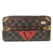 Pre-owned Canvas wallets Louis Vuitton Vintage , Brown , Dames