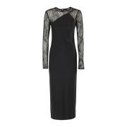 Elegante Maxi Jurk Rotate Birger Christensen , Black , Dames