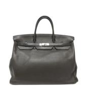 Pre-owned Leather handbags Hermès Vintage , Black , Dames