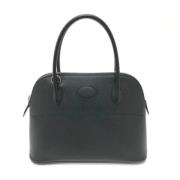 Pre-owned Leather handbags Hermès Vintage , Black , Dames