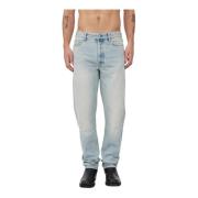 Loszittende Mid Waist Jeans Won Hundred , Blue , Heren