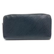 Pre-owned Leather wallets Louis Vuitton Vintage , Black , Dames