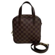 Pre-owned Canvas handbags Louis Vuitton Vintage , Brown , Dames