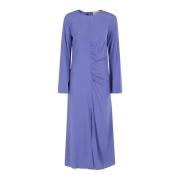 Elegante Bloemenjurk Semicouture , Blue , Dames