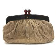 Pre-owned Leather chanel-bags Chanel Vintage , Brown , Dames