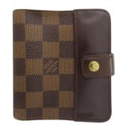 Pre-owned Canvas wallets Louis Vuitton Vintage , Brown , Dames