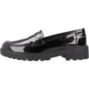 Stijlvolle Loafers voor Vrouwen Geox , Black , Dames