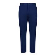 Blauwe Dieptes Slim Fit Enkellange Broek Selected Femme , Blue , Dames