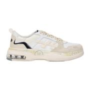 Witte Nylon Suède Sneakers Premiata , White , Heren