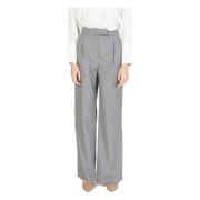 Wijde Pijpen Broek Lente/Zomer Collectie Rinascimento , Gray , Dames