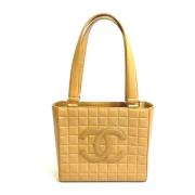 Pre-owned Leather chanel-bags Chanel Vintage , Brown , Dames