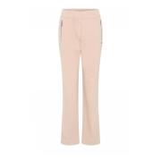 Flare Broek Strandzand Gustav , Beige , Dames