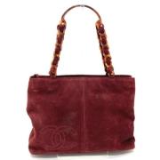 Pre-owned Leather chanel-bags Chanel Vintage , Red , Dames