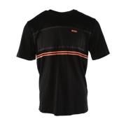 Zwart Katoenen T-shirt Heren Tee Hugo Boss , Black , Heren