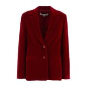 Luxe Rode Fluweel Blazer JW Anderson , Red , Dames