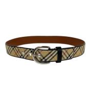 Pre-owned Canvas belts Burberry Vintage , Brown , Heren