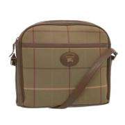 Pre-owned Canvas shoulder-bags Burberry Vintage , Beige , Dames