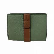 Pre-owned Leather wallets Loewe Pre-owned , Green , Dames