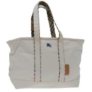 Pre-owned Canvas totes Burberry Vintage , Gray , Dames