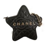 Pre-owned Leather chanel-bags Chanel Vintage , Black , Dames