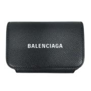 Pre-owned Leather wallets Balenciaga Vintage , Black , Dames