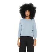 Wol Kasjmier Box-Neck Sweater Ribbed Finish Vicario Cinque , Blue , Da...