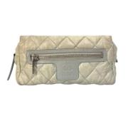 Pre-owned Leather chanel-bags Chanel Vintage , Gray , Dames