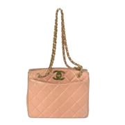 Pre-owned Fabric chanel-bags Chanel Vintage , Pink , Dames