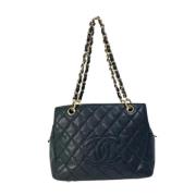 Pre-owned Leather chanel-bags Chanel Vintage , Black , Dames