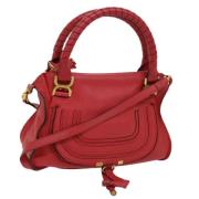 Pre-owned Leather handbags Chloé Pre-owned , Red , Dames