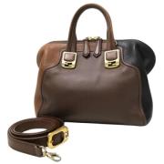 Pre-owned Leather fendi-bags Fendi Vintage , Brown , Dames