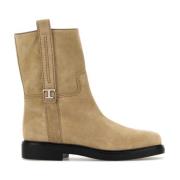 Suede Enkellaarzen Tod's , Beige , Dames