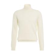 Witte Gebreide Trui Aw24 Gender , Beige , Heren