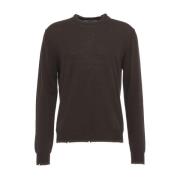 Bruine Gebreide Trui Aw24 Handwas Mauro Grifoni , Brown , Heren