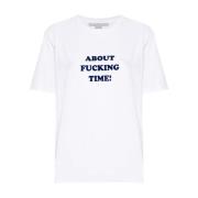 Witte Slogan-Flocked T-shirts en Polos Stella McCartney , White , Dame...