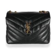 Pre-owned Leather shoulder-bags Yves Saint Laurent Vintage , Black , D...