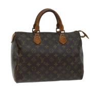 Pre-owned Canvas handbags Louis Vuitton Vintage , Brown , Dames