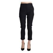 Luxe Hoge Taille Capri Broek Ermanno Scervino , Black , Dames