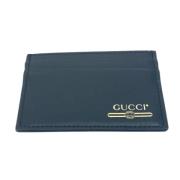 Pre-owned Leather wallets Gucci Vintage , Black , Heren