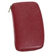 Pre-owned Leather wallets Louis Vuitton Vintage , Red , Dames