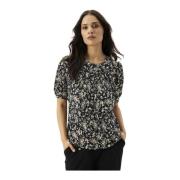 Grazia Blouse 1/2 Mouwen Zwart IN Front , Multicolor , Dames