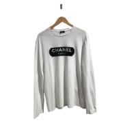 Pre-owned Cotton tops Chanel Vintage , White , Dames