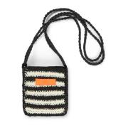 Zwarte Crossbody Tas Paper Straw Milan Mads Nørgaard , Black , Dames