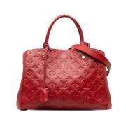 Pre-owned Leather louis-vuitton-bags Louis Vuitton Vintage , Red , Dam...