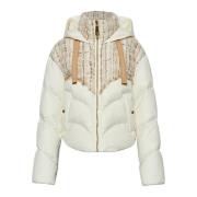 Donsjack met capuchon Khrisjoy , Beige , Dames