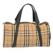 Pre-owned Canvas handbags Burberry Vintage , Beige , Dames